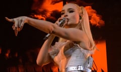 Kim Petras performing in Glasgow.