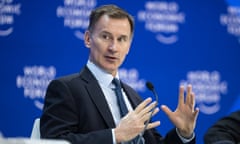 Jeremy Hunt at the World Economic Forum.