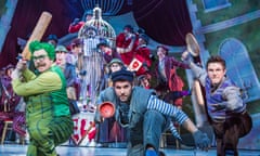 ‘Staid story’: Rufus Hound (Mr Toad), Simon Lipkin (Rat) and Craig Mather (Mole) in The Wind in the Willows at the London Palladium.