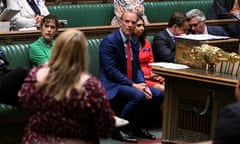 Britain's Deputy Prime Minister Dominic Raab delivers a statement on the Bill of Rights at the House of Commons in London<br>Britain's Deputy Prime Minister Dominic Raab looks on during a statement on the Bill of Rights at the House of Commons in London, Britain June 22, 2022. UK Parliament/Jessica Taylor/Handout via REUTERS THIS IMAGE HAS BEEN SUPPLIED BY A THIRD PARTY. MANDATORY CREDIT. IMAGE MUST NOT BE ALTERED.