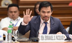 Senator Manny Pacquiao in Senate.