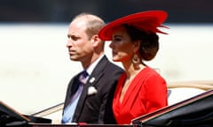 The Prince and Princess of Wales riding in a carriage.