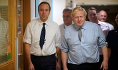 Boris Johnson and Matt Hancock in November 2019