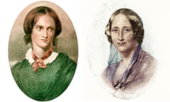 Charlotte Brontë (1816-1855), left, and Elizabeth Gaskell (1810-1865).