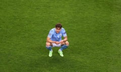 Manchester City v Chelsea FC - UEFA Champions League Final<br>PORTO, PORTUGAL - MAY 29: John Stones of Manchester City looks dejected after the UEFA Champions League Final between Manchester City and Chelsea FC at Estadio do Dragao on May 29, 2021 in Porto, Portugal. (Photo by Michael Steele/Getty Images)