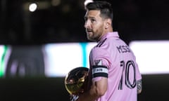 Miami organized a friendly against New York City FC to celebrate Lionel Messi’s eighth Ballon d’Or award.