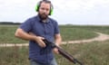 A video obtained Tuesday, April 19, 2016 of Australian Motoring Enthusiast Senator Ricky Muir demonstrating the controversial Adler A110 lever-action shotgun to show that it is not a semi-automatic gun. A Port Arthur survivor created a petition to completely ban the gun's importation.