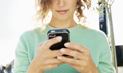 Woman using a smartphone