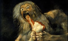Detail from Saturn Devouring His Son, 1820-23, by Goya.
