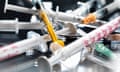 Variety of hypodermic syringes<br>GettyImages-692023959