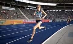 ‘I’m such a different athlete from where I was in Rio’: Laura Muir runs at an athletics meeting in Berlin last year.