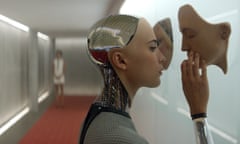 Alicia Vikander in a scene from the the psychological sci-fi thriller Ex Machina.