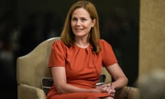 Supreme Court Associate Justice Amy Coney Barrett speaks during the Seventh Circuit Judicial Conference Monday, Aug. 28, 2023, in Lake Geneva, Wis. (AP Photo/Morry Gash)