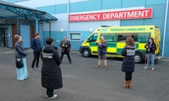 Programme Name: Casualty BTS 2020 - TX: 03/09/2020 - Episode: Casualty BTS 2020 (No. n/a) - Picture Shows: Casualty Cast &amp; Crew - (C) BBC - Photographer: Alistair Heap