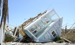 Damage to homes and property in Treasure Cay, Bahamas.