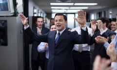 A cardboard cutout of Leonardo DiCaprio as the notorious Jordan Belfort in the Wolf of Wall Street film