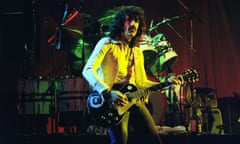 Manny Charlton on stage with Nazareth at Hammersmith Odeon in London in 1979.