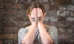 Singer Charlotte Church  with 'Save the Arctic' written on her hands
