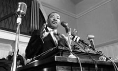 Martin Luther King Jr.<br>FILE - In this 1960 file photo, Martin Luther King Jr. speaks in Atlanta. The civil rights leader had carried the banner for the causes of social justice — organizing protests, leading marches and making powerful speeches exposing the scourges of segregation, poverty and racism. (AP File Photo)