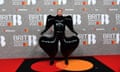 Sam Smith arrives at the Brits in an inflatable-looking outrageous outfit