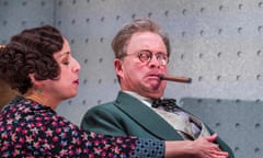 Claudie Blakley and Harry Enfield in Once in a Lifetime at the Young Vic