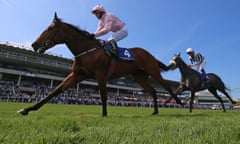 Kieren Fallon steers Now Or Never to victory in the Derrinstown Stud 1,000 Guineas Trial at Leopardstown.