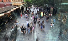 Shoppers in Sydney