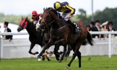 My Dream Boat ridden by jockey Adam Kirby wins the Prince of Wales Stakes.