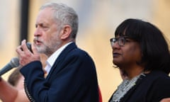 Jeremy Corbyn and Dianne Abbott