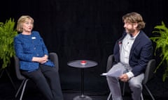 Frond friends: Hillary Clinton and Zack Galifianakis on Between Two Ferns.