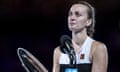 Petra Kvitova has said she is unsure of how long it will take her to recover from her loss to Naomi Osaka at the Australian Open final