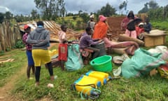 Ogiek people being evicted in Sasimwani, in the Mau forest.