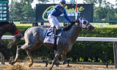 Essential Quality ridden by Luis Saez wins the 153rd running of the Belmont Stakes at Belmont Park