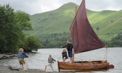 the Walker children afloat in Swallows And Amazons.
