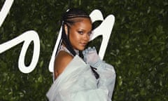 Rihanna at the 2019 British Fashion Awards in London. 