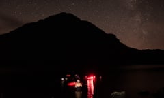 Night swimmers in Lyn Cwm Bychan, Snowdonia