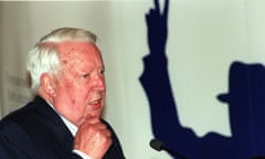 Former British Prime Minister Sir Edward Heath, 19 September 1996.