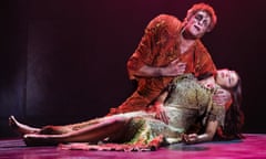 Quasimodo (Angelo Del Vecchio) and Esmeralda (Hiba Tawaji) in Notre Dame de Paris