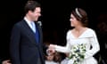 The wedding of Princess Eugenie and Jack Brooksbank, Departures, Windsor, Berkshire, UK -  12 Oct 2018<br>Mandatory Credit: Photo by REX/Shutterstock (9928554bc)
Princess Eugenie and Jack Brooksbank
The wedding of Princess Eugenie and Jack Brooksbank, Departures, Windsor, Berkshire, UK -  12 Oct 2018