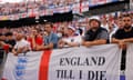 England fans at the Frankfurt Arena.