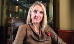 Paula Radcliffe, the women's marathon world record holder, poses before an interview with The Associated Press in London, on Monday, Nov. 9 2015 in which she discussed the World Anti-Doping Agency report that exposed widespread and systematic state-supported doping in Russian athletics. (AP Photo/Rob Harris)