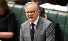 Anthony Albanese speaking in parliament