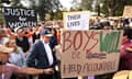 Australian Prime Minister Anthony Albanese attends a rally to a call for action to end violence against women, in Canberra