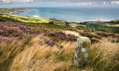 Robin Hoods Bay seen from Ravenscar on the North Yorkshire Coast.<br>EC8KB8 Robin Hoods Bay seen from Ravenscar on the North Yorkshire Coast.