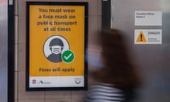 Covid mask sign in Sydney