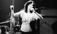 Patti Smith at the Roundhouse in on 16 May 1976.