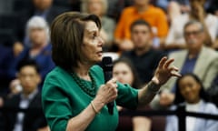 Nancy Pelosi<br>Speaker of the House Nancy Pelosi, D-Calif., gestures as she speaks during panel discussion at Delaware County Community College, Friday, May 24, 2019, in Media, Pa. (AP Photo/Matt Slocum)