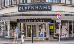 The Debenhams store in Clapham Junction, south-west London