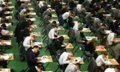 students sitting an exam