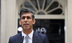 Rishi Sunak outside No 10 Downing Street